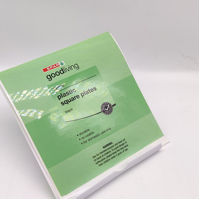চকচকে ক্লিনিং বোতল লেবেল 50 X 50mm স্কয়ার প্রিন্টযোগ্য অপসারণযোগ্য স্টিকার পেপার
