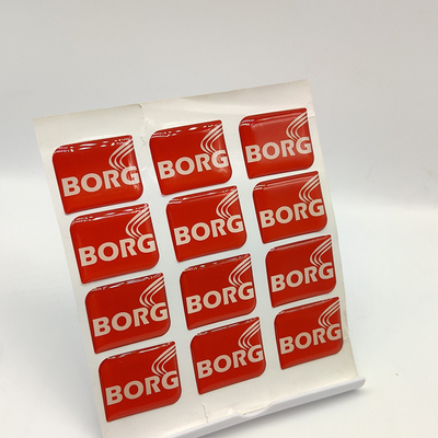 3M আঠালো PU 3D Epoxy স্টিকার ক্লিয়ার Epoxy রজন গম্বুজ স্টিকার কাস্টমাইজড লোগো