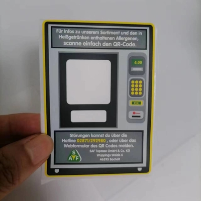গ্রাহক ইলেকট্রনিক্স সরঞ্জাম জন্য জলরোধী আঠালো ভিনাইল স্টিকার ফাঁকা এলাকায় মুদ্রণযোগ্য &amp; লিখিত